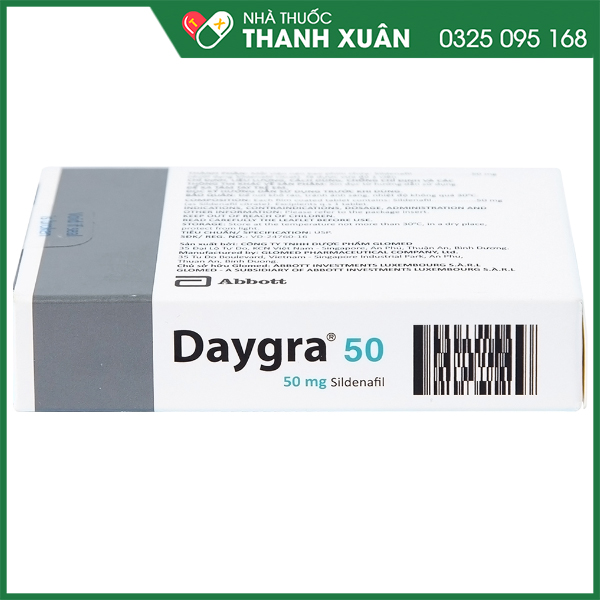 Daygra 50 trị rối loạn cương dương